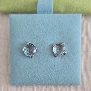 ANZIE Blue Topaz Stud Earrings